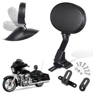 벤라리 라이더 운전석 등받이, 탈착식 조절 가능한 플러그인 할리 데이비슨 투어 스트리트 글라이드 로드 일렉트라 킹 1997-2024, 글로스 블랙