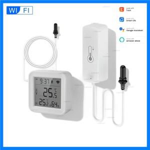 Tuya 스마트 Wifi 온도 및 습도 센서 (냉장고 용 외부 프로브 포함) 수영장 온도 조절기 홈 오토메이션