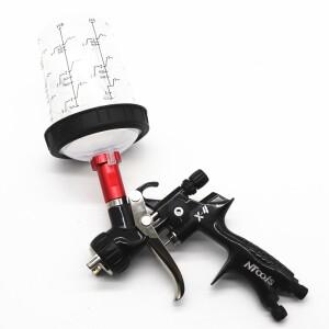 에어 페인트 스프레이건 바니시 및 프라이머 1.7mm 깍지 키트, 400cc 혼합 컵, 600CC 탱크,