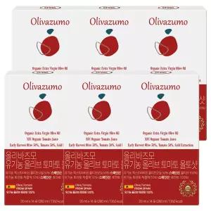 [올리바즈모] 유기농 올리브오일 토마토 올토샷 20ml 14포 6박스