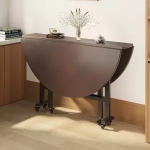 접이식 원목 책상 폴딩 식탁 알파 스퀘어 원형 린몬 자취방