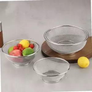 주방 스텐 채반 4종세트 야채 채소 소쿠리망