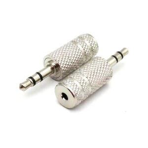 1PCS 5MM 오디오 변환기 커넥터 어댑터 플러그 스테레오