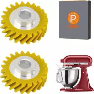 업그레이드된 믹서 웜 기어 교체 키친에이드 볼 리프트와 호환됨 /틸트 헤드 액세서리 (2PCS)