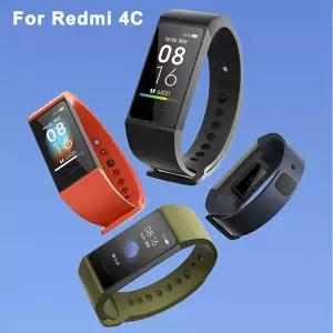 호환 Xiaomi Redmi Mi 스마트 밴드 4C 손목 밴드 실리콘 팔찌 손목 교체 Smartwatch 액세서리 용 시계 스트