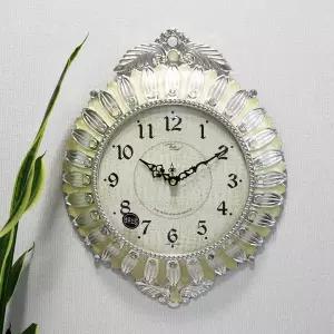 무소음 모닝햇살 은도금 주물 벽시계 HCA-624S