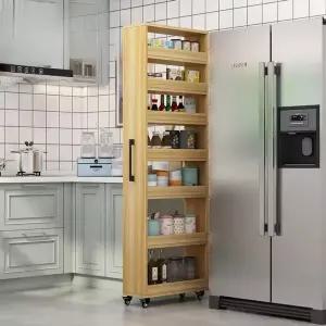 틈새 슬라이딩 수납장 틈새장 비스포크 냉장고 이동식