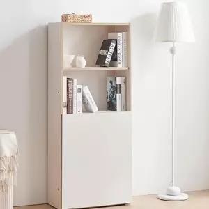 틈새책꽂이 파티션책장 서재장 600 4단 하부 도어 DN73