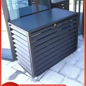 에어컨 실외기 덮개 100x50x70cm 가리개 커버 거치대 가림막 화이트