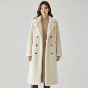 [하프클럽/리블리크]레브 카라 루즈핏 퍼코트_RE4HC017