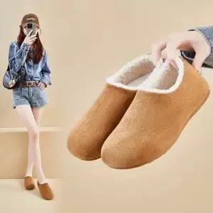 여사친 빈티지 겨울 버켄슈즈 올백 키높이 플랫 기모 단화 원픽4