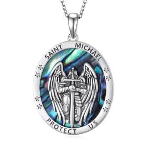 페이제시 세인트 마이클 제라드 딤나 과달루페 버겐 목걸이 스털링 실버 종교 여성 남성용 장신구
