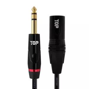 [HDTOP] 국산 5.5스테레오 TO XLR수 마이크 케이블 블랙 1M HT-TP5314