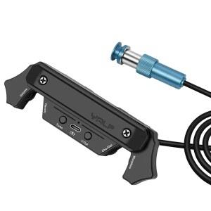 [미국배송] 어쿠스틱 기타 픽업 블루투스 프리앰프 리커버브 합창 지연 효과 재충전 가능한 마그네틱 및 마이크 사운드홀 내장 스피커로 앰프 없이 사운드 증가