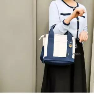 기저귀 가방 토트백 캔버스 숄더 수납 이너백 유모차 정리