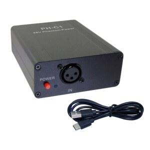 [미국배송] 여행 브이로깅을 위한 메탈 콘덴서 마이크 48V 팬텀 파워 충전식 배터리 음악 프로덕션 휴대용 스튜디오