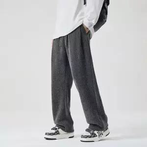 남자 기본 바지 면 린넨 추동 기모 트윌 와이드 일자 은사 캐주얼 힛템