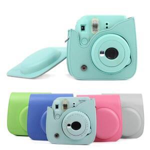 Fujifilm Mini 8/8 /9 Instax 용 어깨 끈이포함 휴대용 5 색 PU 가죽 필름 카메라 가방 파우치 케이스