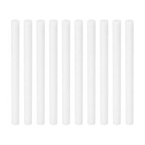 패티킬 면 필터 스틱, 10개 리필 스틱 필터, USB 미니 휴대용 디퓨저 교체용(3.94인치 x 0.28인치), 화이트