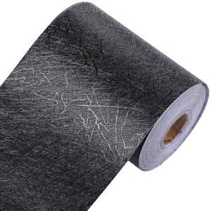 던줌 15M 블랙 실크 그레인 테두리 벽 장식 필 앤 스틱 탈착식 PVC 방수 욕실 거울 프레임 주방 스티커 트림 49피트 x 4인치