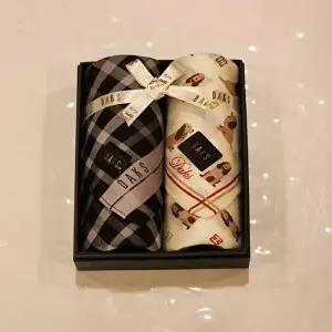 [닥스타올]닥스손수건 DR103 닥스 남녀2매 혼합 손수건 세트