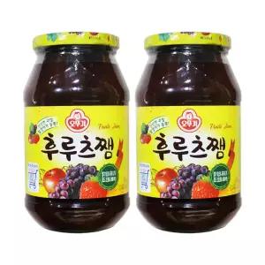 오뚜기 후루츠쨈 850g 2개 딸기잼 토스트 식빵