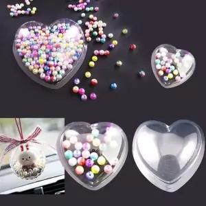 투명반구 스노우볼 하트디자인 PVC스노우볼재료 하트DIY세트 (WFJ7B8P)