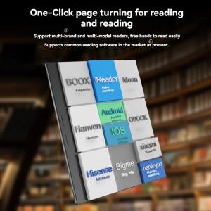카메라 리모컨 전자책 리더용 696 BT 페이지 터너 스마트폰 지원 Android/iOS 게으른 유물 블루투스 원격