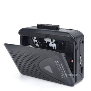 카세트 테이프 플레이어 워크맨 휴대용 스피커 다중 전원 공급 방법 AM FM 라디오 기능 음악