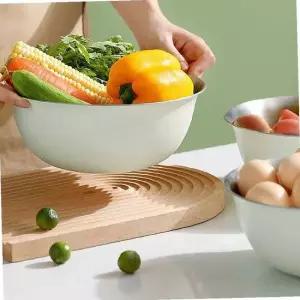 스텐 믹싱볼 채반 세트 눈금