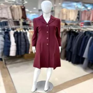 [조이너스]카라넥 플리츠 배색 정장 원피스 JADW9WOP110