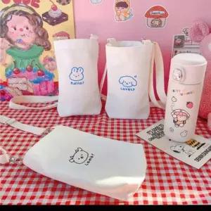 동물 에코백 텀블러 파우치 물병 가방 어린이집