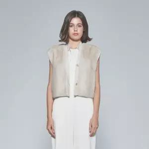 사바티에 브랜드관 25FW 밍크 캐시미어 콤비 베스트 (V90140SS) RE-ORDER