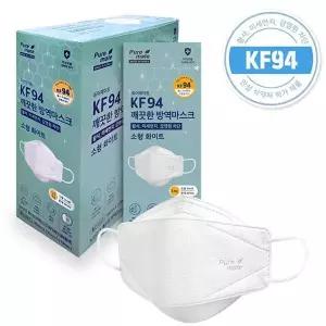 [하프클럽/]KF94 소형 화이트 마스크 퓨어메이트 뉴브리지 위생 보호