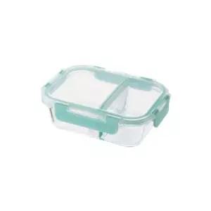 락앤락 칸칸용기 2칸 내열유리 밀폐용기 직사각 600ml 오븐 전자레인지