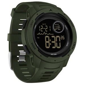 [미국배송] 파인드타임 남성용 디지털 시계 방수 스포츠 전술 군사 스톱워치 알람 12/24시간 야외 손목시계 러닝 수영용 렐로예스 파라 홈브르