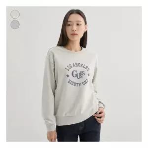 [게스][25FW] 여성 빈티지 아트웍 맨투맨 OP3KE401