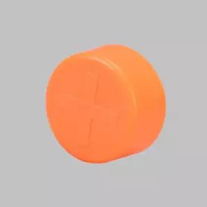 실리콘 파이프캡 48파이 형광 주황색 1봉 100EA 공사 파이프캡 볼트캡 철근캡