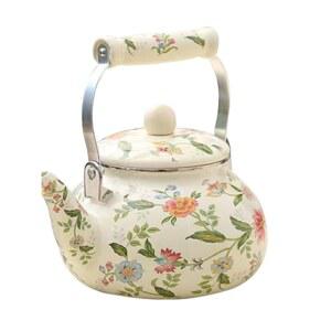 1 거름망 앤틱 배형포트 이상 5L로얄명주 북유럽 세트 미니 감성 법랑 법랑주전자 난로 흰밀이삭 커피 티포트 레트로 1L