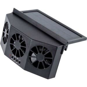 3구 화이트/2팬 태양열 스몰 차량용환기팬 Solar 제거 배출 써큘레이터 싱글 차박환풍기 선풍기