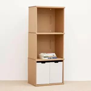 폭좁은책장 거실책장 틈새책꽂이 종이 ㅁㅁㅂㅂ 3단 가로44