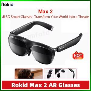 도니식 Rokid Max 2 AR 3D 스마트 안경 300인치 공간 멀티 스크린 1920X1200 50 ° FoV 홈 게임 실시간 전