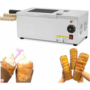 전기 굴뚝 케이크 및 와플 콘 베이커 머신, 베이킹 도구가 있는 상업용 가정용 스낵 메이커