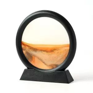책상 위 감성 인테리어 샌드 아트 모래액자 오렌지