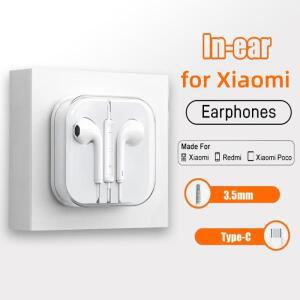 C타단자 유선 헤드폰 샤오미 14 13 12 11 프로 울트라 라이트 3.5mm 이어폰 레드미 포코 화웨이 삼성 이어