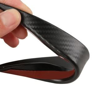 루보식 6개/대  자동차 범퍼 스포일러 보호기 스트립 스티커 탄소 섬유 코너 가드 안티 스크래치 장식