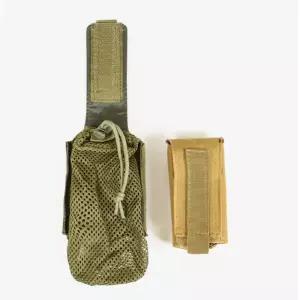 등산 트레킹 배낭 벨트걸이 접이형 물병 메쉬 허리 파우치 붙이는 합체 소지품가방