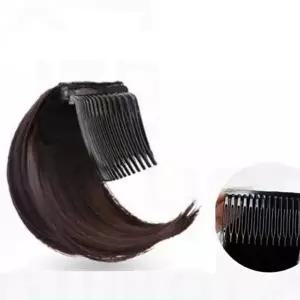 여성 정수리 헤어빗 붙임머리 부분 가발 다크브라운 (WFK9AJ1)