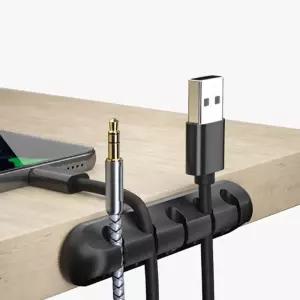 케이블 홀더 USB 충전기 충전선 정리 고정 거치대 5구 휴대폰선정리