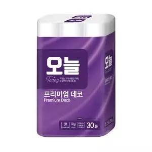 오늘 펄프 3겹 30M 30롤 1개 화장지 휴지 롤휴지 2054434 J